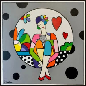 My sweet cat 70x70 cm