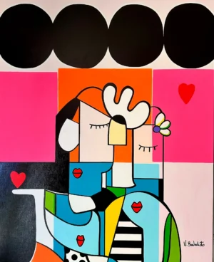 Les couleurs de l’amour 100 x 81 cm